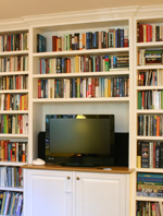 built-in bookcase
