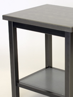 steel end table