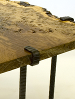 oak burl slab table 2